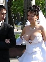 22 pictures - Naughty Brides upskirt photos