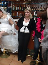 10 pictures - Naughty Brides upskirt photos