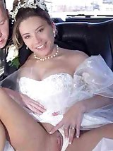 10 pictures - Naughty Brides upskirt photos