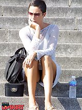 12 pictures - Look up skirts of seductive hotties