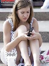 12 pictures - Random chicks flash up skirts