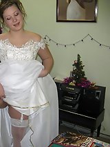 9 pictures - Series of Bride In Stockings Cheat