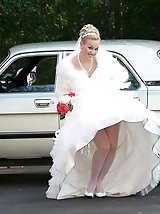 9 pictures - Shots of Bride In Stockings Cheat