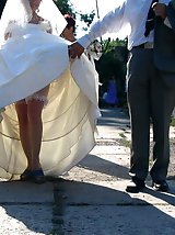 9 pictures - Shots of Hot Bride In Wedding Dress