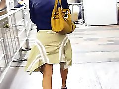 Girls are walking and miss our hidden cameras, which capturing their pussies