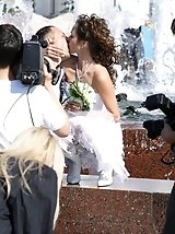 10 pictures - Naughty Brides upskirt photos