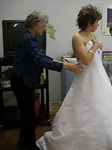 10 pictures - Naughty Brides upskirt photos
